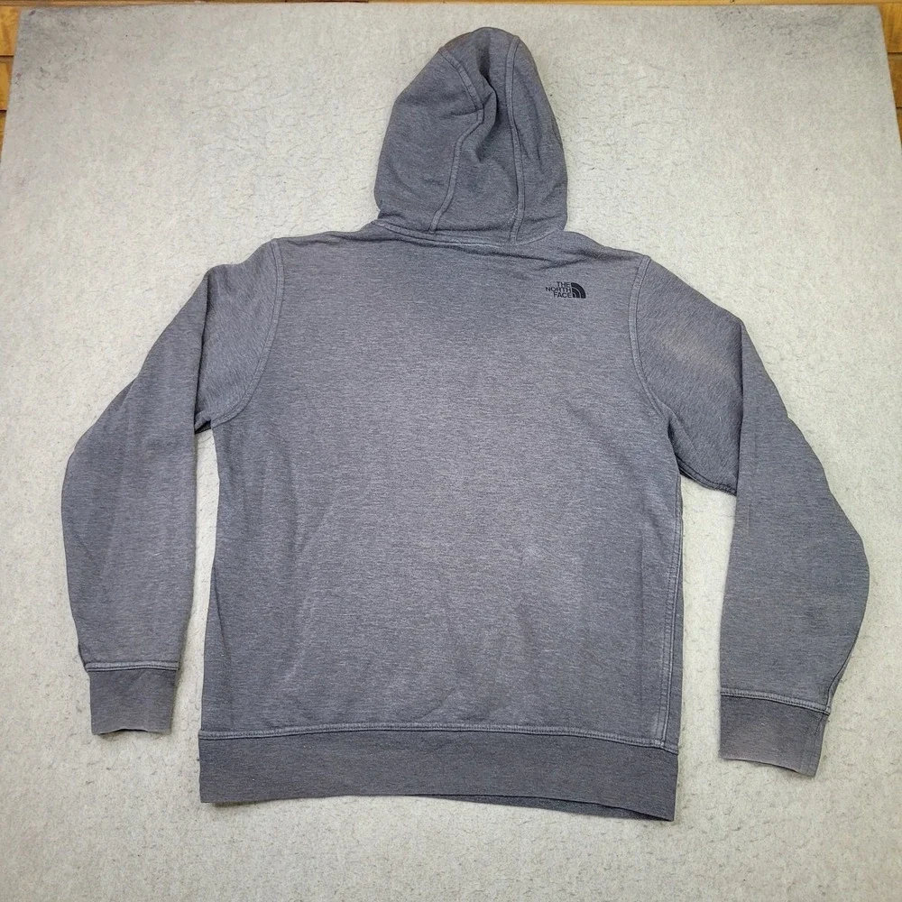 The North Face Hoodie Mens‎ XL Gray Pullover Faded Distressed Workwear